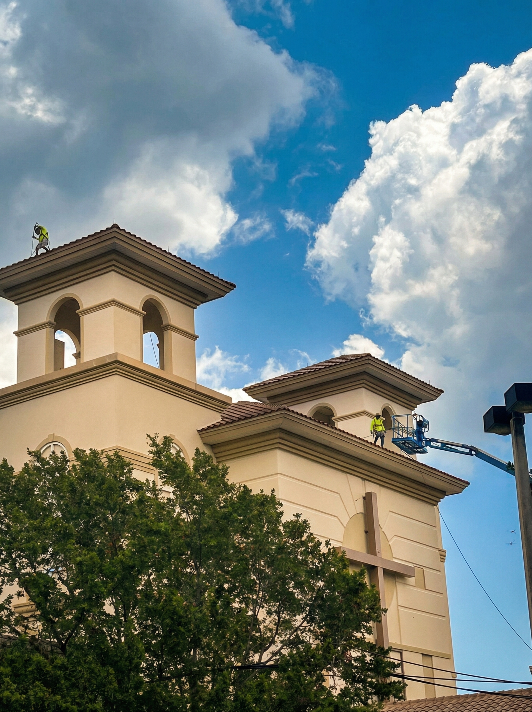 Commercial painting project by Eagle Painting